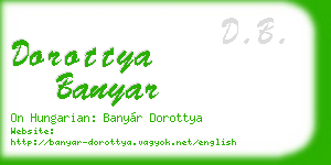 dorottya banyar business card